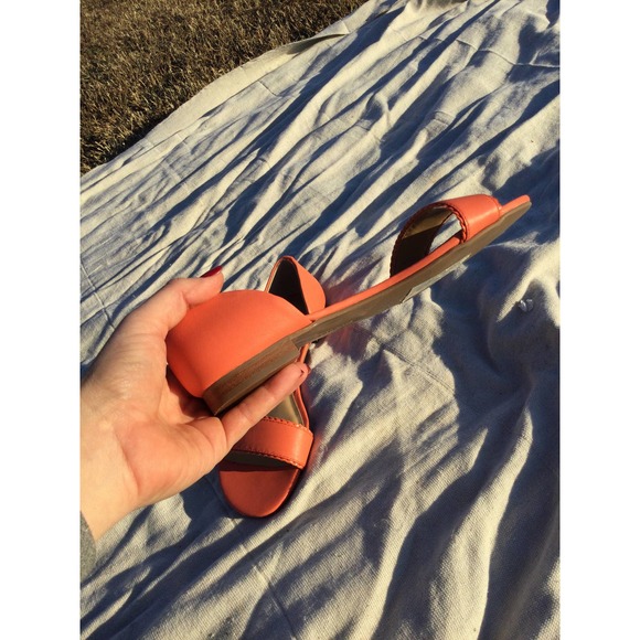 NEW Talbots 7.5 coral sandals slide business work women leather 7 1/2 coastal - Picture 5 of 9